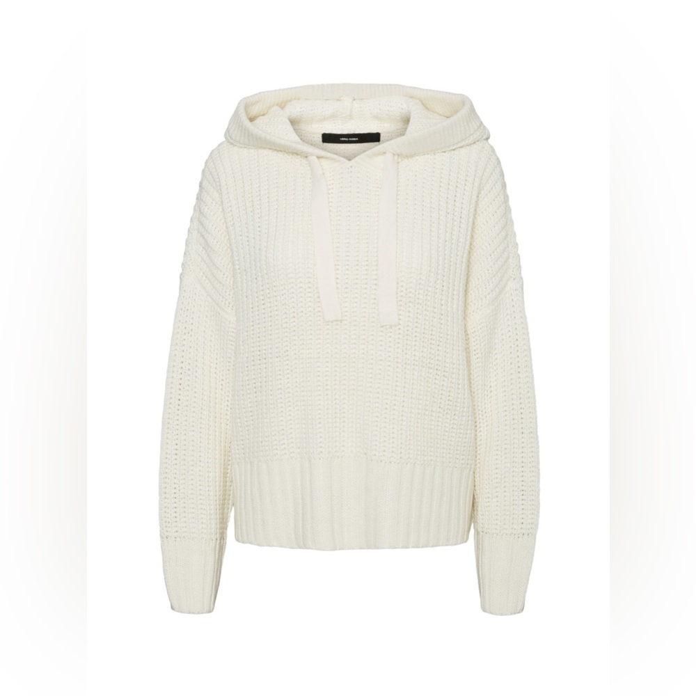 Vero Moda Layla Chunky Rib Knit Hooded Sweater